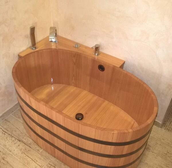 Bañera de madera BWL 122 x 72